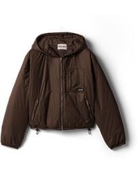 Miu Miu - Cropped Ripstop Down Jacket - Lyst
