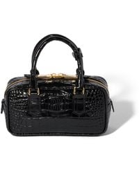 Miu Miu - Arcadie Crocodile Embossed Calfskin Bag - Lyst