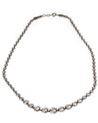 Miu Miu - Metal Necklace With Crystals - Lyst