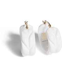Miu Miu - Matelassé Earrings - Lyst