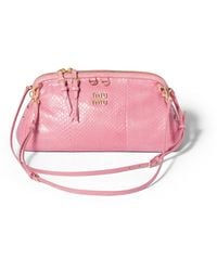 Miu Miu - Caprice Ayers Leather Clutch - Lyst