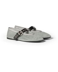 Miu Miu - Mesh Fabric Ballerinas - Lyst
