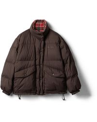 Miu Miu - Technical Pongé Reversible Down Jacket - Lyst