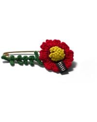 Miu Miu - Crochet Brooch - Lyst