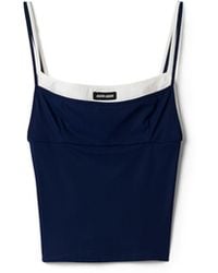 Miu Miu - Stretch Jersey Top - Lyst