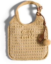 Miu Miu - Ivy Raffia Crochet Handbag - Lyst
