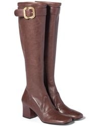 Miu Miu - Nappa Leather Boots With Buckle - Lyst