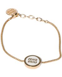 Miu Miu - Enameled Metal Bracelet - Lyst