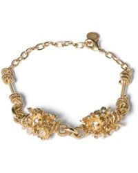 Miu Miu - Metal Bracelet With Crystals - Lyst