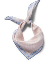 Miu Miu - Printed Twill Scarf - Lyst