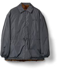 Miu Miu - Technical Fabric And Shearling Blouson Jacket - Lyst