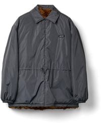 Miu Miu - Technical Fabric And Shearling Blouson Jacket - Lyst
