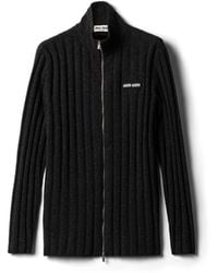 Miu Miu - Wool And Cashmere Cardigan - Lyst