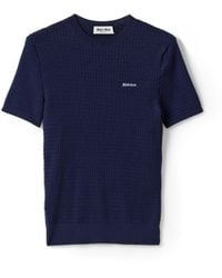 Miu Miu - Cashmere And Silk Cable-Knit Crew-Neck Sweater - Lyst