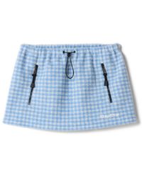 Miu Miu - Vichy Fleece Miniskirt - Lyst