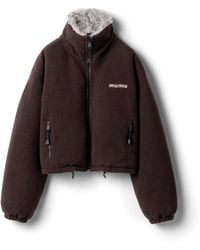 Miu Miu - Fleece Down Jacket - Lyst