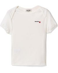 Miu Miu - Petit Bateau X Stretch Jersey Slim T-Shirt - Lyst