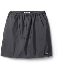 Miu Miu - Technical Fabric Skirt - Lyst