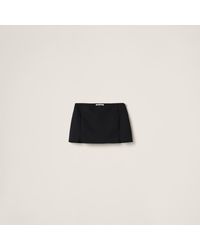 Miu Miu - Grain De Poudre Miniskirt - Lyst