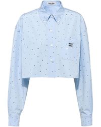 Miu Miu Shirts for Women | Online Sale up to 56% off | Lyst - Page 2
