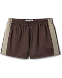 Miu Miu - Washed Twill Shorts - Lyst