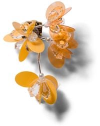 Miu Miu - Single Metal Earring With Pearl And Crystals - Lyst