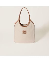 Miu Miu - Ivy Canva Tote Bag - Lyst