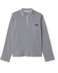 Miu Miu - Cotton, Cashmere, And Silk Polo Shirt - Lyst