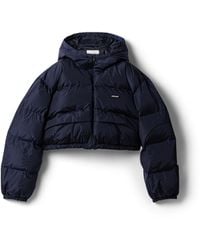Miu Miu - Cropped Technical Fabric Down Jacket - Lyst