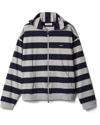 Miu Miu - Striped Jersey Hoodie - Lyst