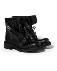 Miu Miu - Leather Booties - Lyst
