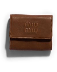 Miu Miu - Small Nappa Leather Wallet - Lyst