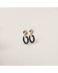 Miu Miu - Plexiglas And Metal Earrings - Lyst