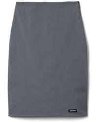 Miu Miu - Stretch Poplin Skirt - Lyst