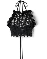 Miu Miu - Macramé Pinafore Top - Lyst