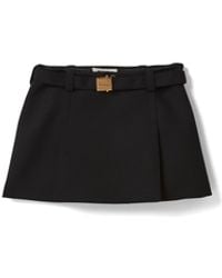 Miu Miu - Grain De Poudre Miniskirt - Lyst