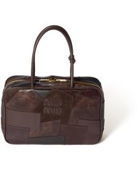 Miu Miu - Leather Patchwork Beau Bag - Lyst