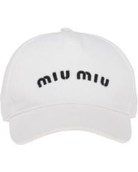 Miu Miu - Drill Baseball Cap - Lyst