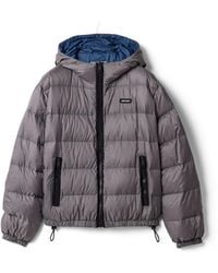 Miu Miu - Light Pongé Down Hoodie Jacket - Lyst