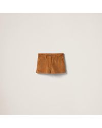 Miu Miu - Corduroy Shorts - Lyst