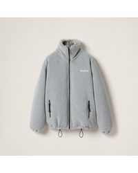 Miu Miu - Fleece Down Jacket - Lyst