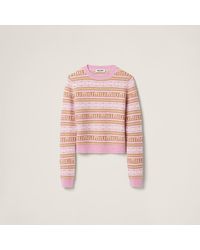 Miu Miu - Merino Wool Crew-neck Sweater - Lyst