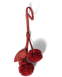 Miu Miu - Trick Leather Keyring - Lyst