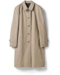 Miu Miu - Reversible Twill And Check Trench Coat - Lyst