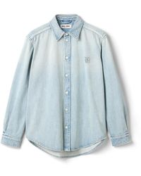 Miu Miu - Washed Denim Shirt - Lyst