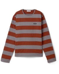 Miu Miu - Striped Jersey T-Shirt - Lyst