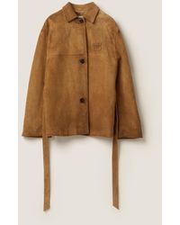 Miu Miu - Leather Jacket - Lyst