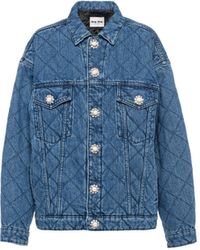 Miu Miu Jean and denim jackets for Women | Online Sale up to 29% off | Lyst