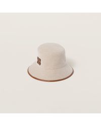 Miu Miu - Canvas Bucket Hat - Lyst
