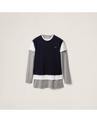 Miu Miu - Cotton Layering T-Shirts - Lyst